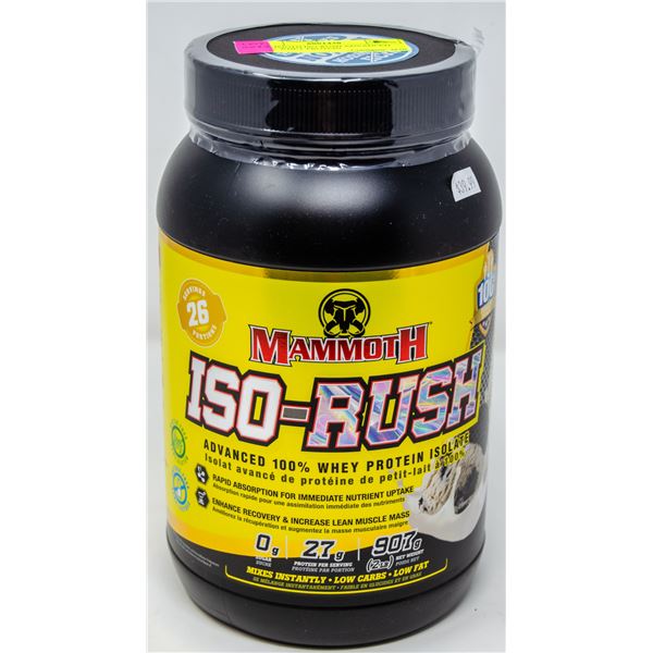 MAMMOTH ISO-RUSH ADVANCED 100% WHEY PROTEIN