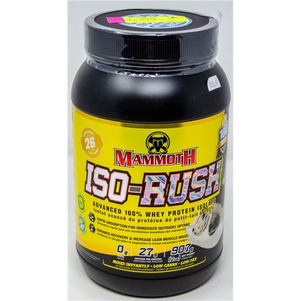 MAMMOTH ISO-RUSH ADVANCED 100% WHEY PROTEIN