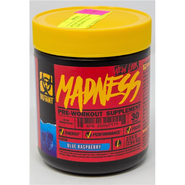 MUTANT MADNESS PRE-WORKOUT SUPPLEMENT BLUE