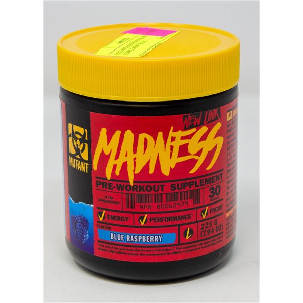 MUTANT MADNESS PRE-WORKOUT SUPPLEMENT BLUE