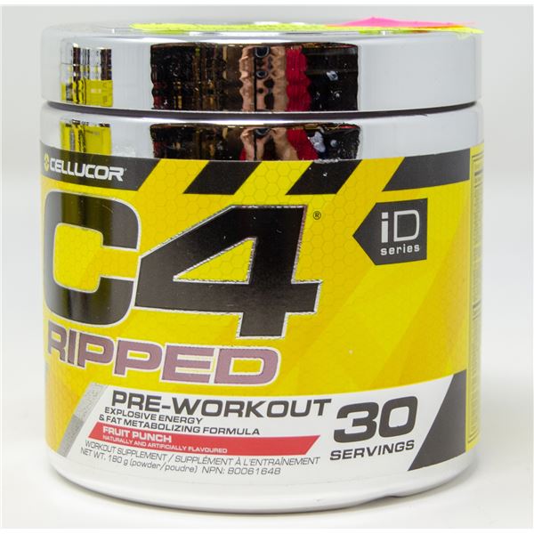 CELLUCOR C4 RIPPED PRE-WORKOUT EXPLOSIVE ENERGY &