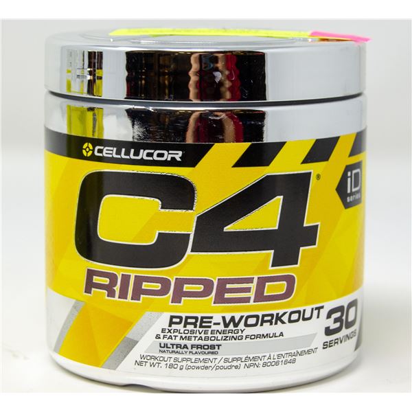CELLUCOR C4 RIPPED PRE-WORKOUT EXPLOSIVE ENERGY &