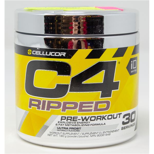 CELLUCOR C4 RIPPED PRE-WORKOUT EXPLOSIVE ENERGY &