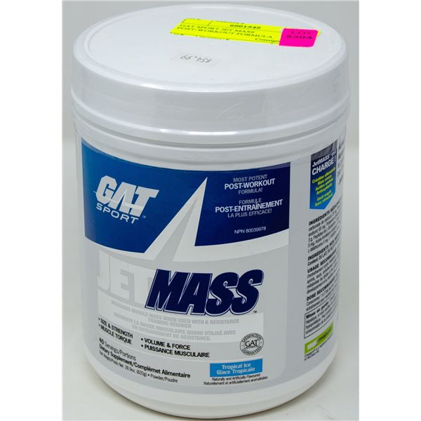 GAT SPORT JET MASS POST-WORKOUT FORMULA TROPICAL