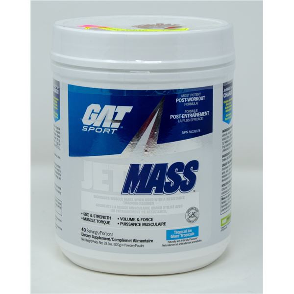 GAT SPORT JET MASS POST-WORKOUT FORMULA TROPICAL