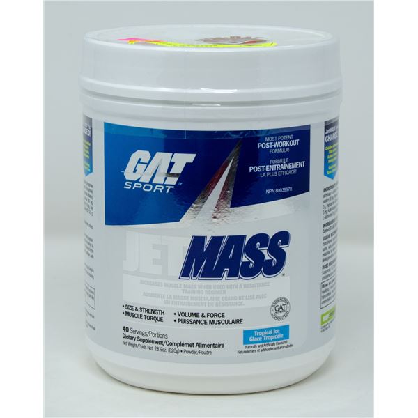 GAT SPORT JET MASS POST-WORKOUT FORMULA TROPICAL