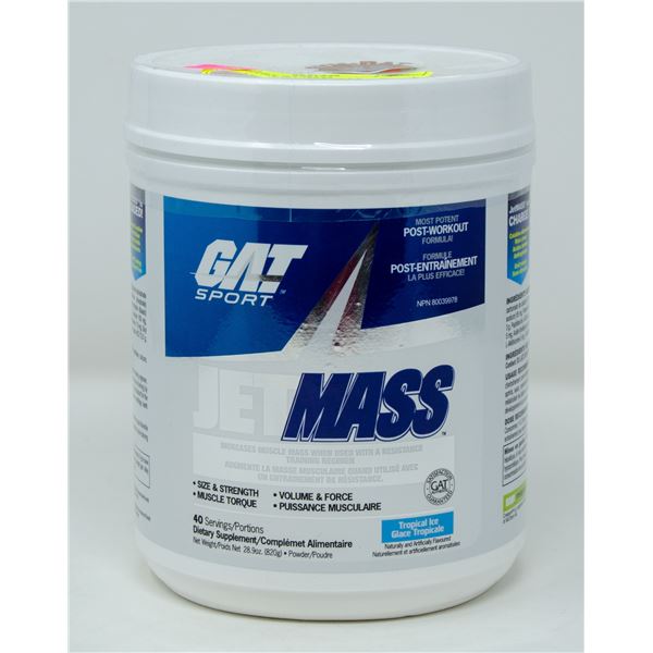 GAT SPORT JET MASS POST-WORKOUT FORMULA TROPICAL