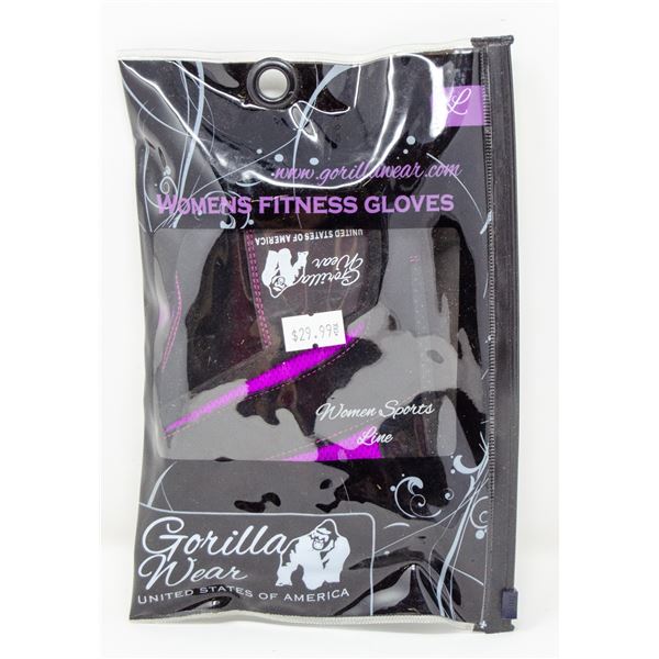 GORILLA WEAR WOMENS FITNESS GLOVES SIZE LARGE