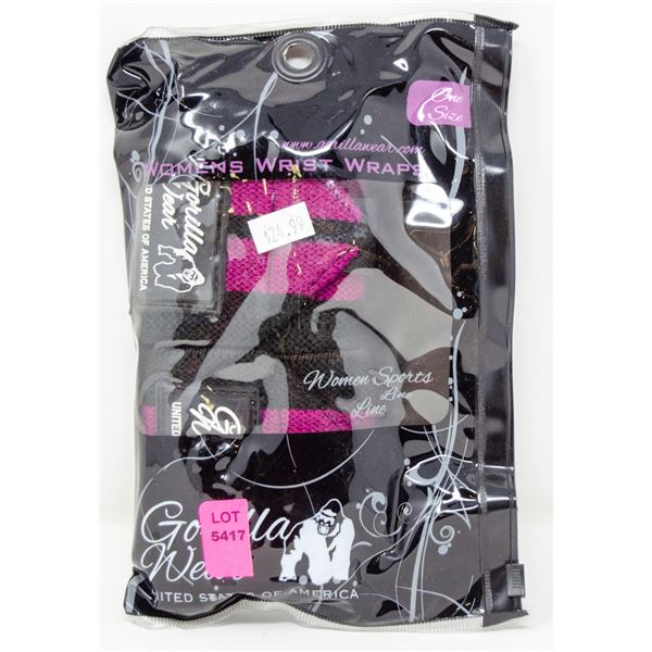 GORILLAWEAR WOMENS WRIST WRAPS ONE SIZE