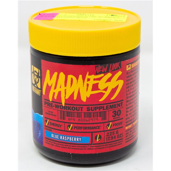 MUTANT MADNESS PRE-WORKOUT SUPPLEMENT BLUE