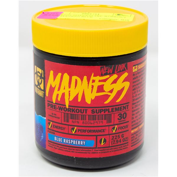 MUTANT MADNESS PRE-WORKOUT SUPPLEMENT BLUE