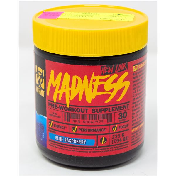 MUTANT MADNESS PRE-WORKOUT SUPPLEMENT BLUE
