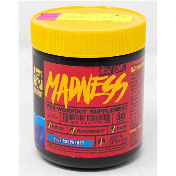 MUTANT MADNESS PRE-WORKOUT SUPPLEMENT BLUE
