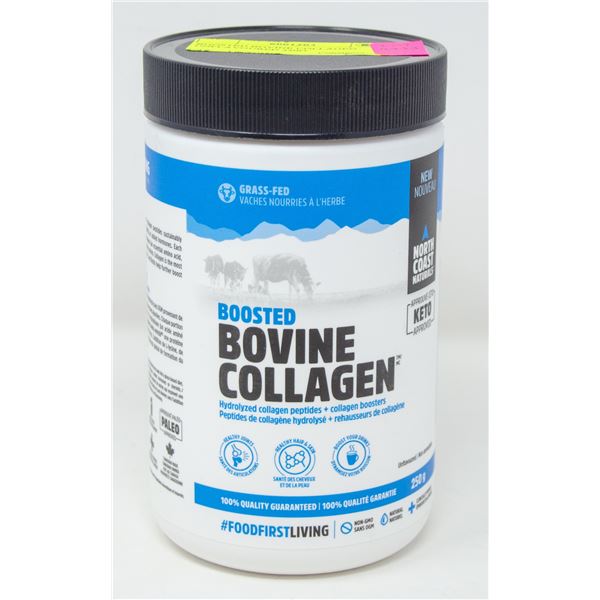 BOOSTED BOVINE COLLAGEN UNFLAVOURED 250G