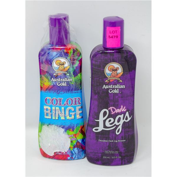 LOT OF TWO AUSTRALIAN GOLD BRONZERS 500ML TOTAL