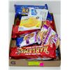 Image 1 : FLAT OF ASSORTED PROTEIN CHOCOLATES, COOKIES &