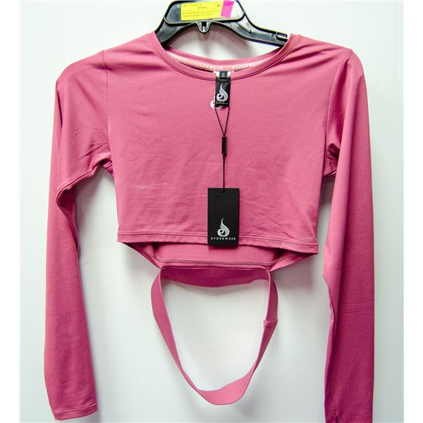 NEW RYDERWEAR LONGSLEEVE CROP SZ SM RETAIL $59.99