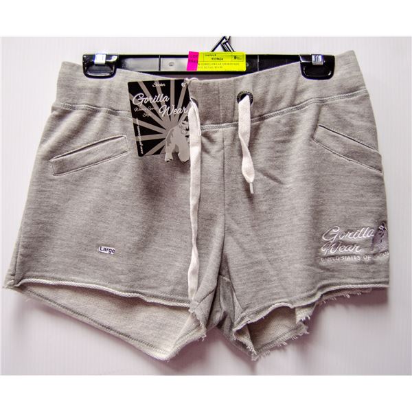 NEW GORILLAWEAR SHORTS SIZE LARGE RETAIL $54.99