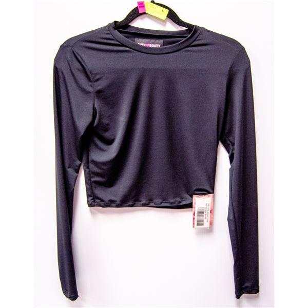 NEW CUTE BOOTY CROP TOP SIZE LARGE RETAIL $54.99