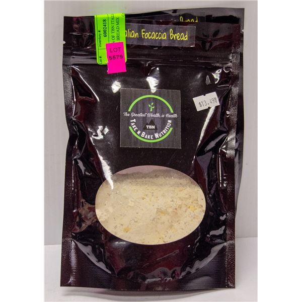 TWO BAGS OF TBN ITALIAN FOCACCIA BREAD MIX