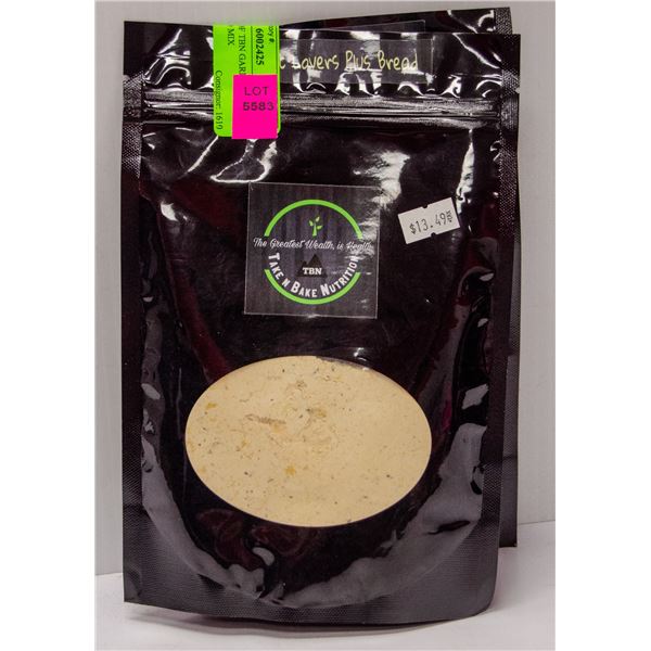 TWO BAGS OF TBN GARLIC LOVERS PLUS BREAD MIX