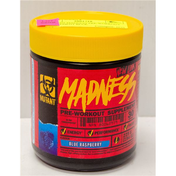 MUTANT MADNESS PRE-WORKOUT SUPPLEMENT BLUE