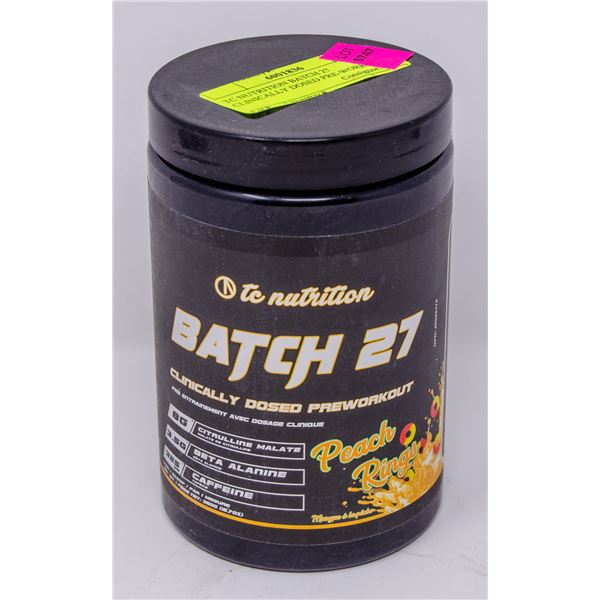TC NUTRITION BATCH 27 CLINICALLY DOSED PRE-WORKOUT