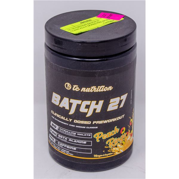 TC NUTRITION BATCH 27 CLINICALLY DOSED PRE-WORKOUT