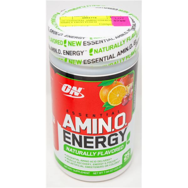 ON ESSENTIAL AMINO ENERGY SIMPLY FRUIT PUNCH