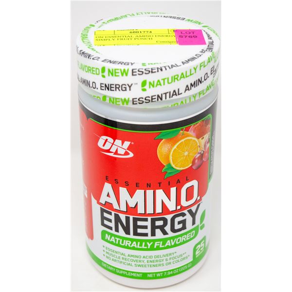 ON ESSENTIAL AMINO ENERGY SIMPLY FRUIT PUNCH