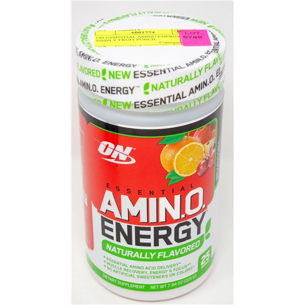 ON ESSENTIAL AMINO ENERGY SIMPLY FRUIT PUNCH