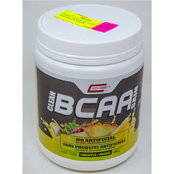 CYGEN CLEAN BCAA SUPPLEMENT PINEAPPLE FLAVOUR