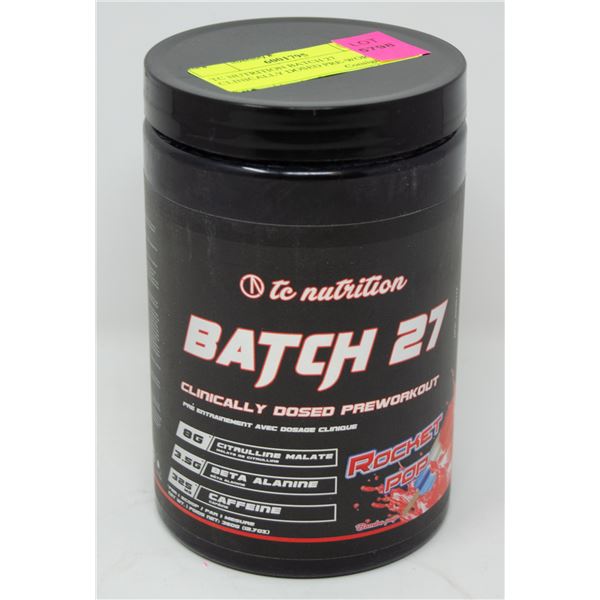 TC NUTRITION BATCH 27 CLINICALLY DOSED PRE-WORKOUT