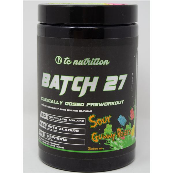 TC NUTRITION BATCH 27 CLINICALLY DOSED PRE-WORKOUT