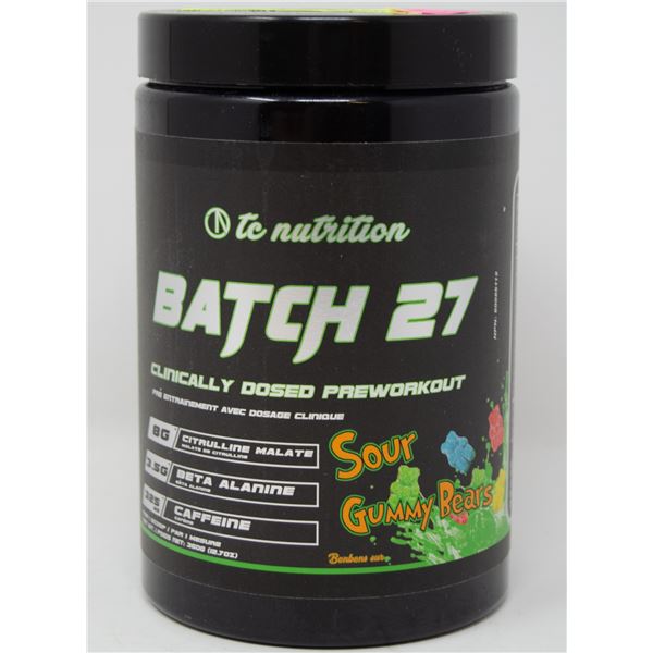 TC NUTRITION BATCH 27 CLINICALLY DOSED PRE-WORKOUT