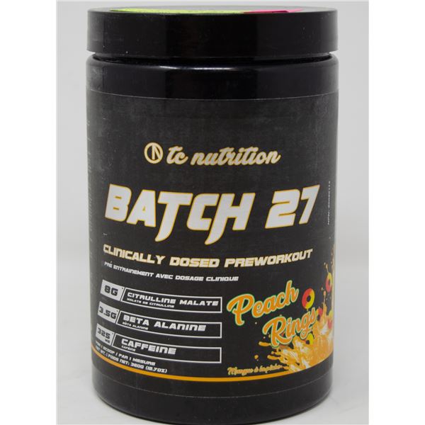 TC NUTRITION BATCH 27 CLINICALLY DOSED PRE-WORKOUT