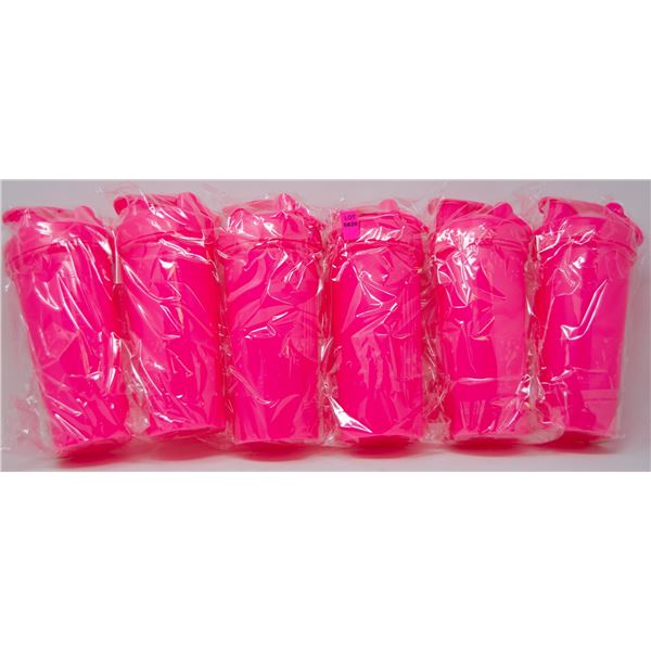 LOT OF 6 GYM RAT SHAKER CUPS COMPLETE WITH SHAKER