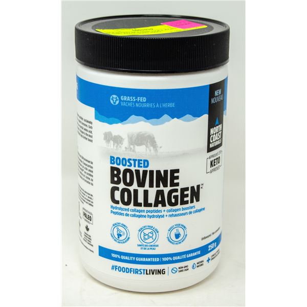 BOOSTED BOVINE COLLAGEN UNFLAVOURED 250G