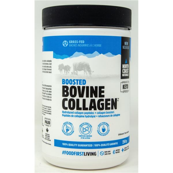 BOOSTED BOVINE COLLAGEN UNFLAVOURED 250G