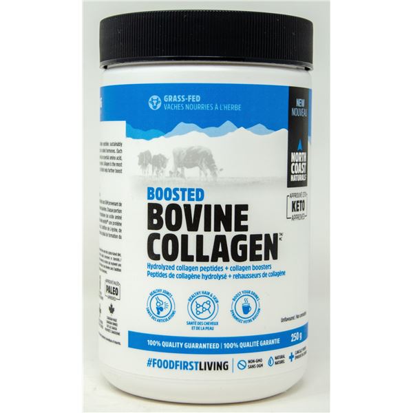BOOSTED BOVINE COLLAGEN UNFLAVOURED 250G