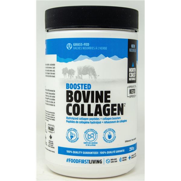 BOOSTED BOVINE COLLAGEN UNFLAVOURED 250G