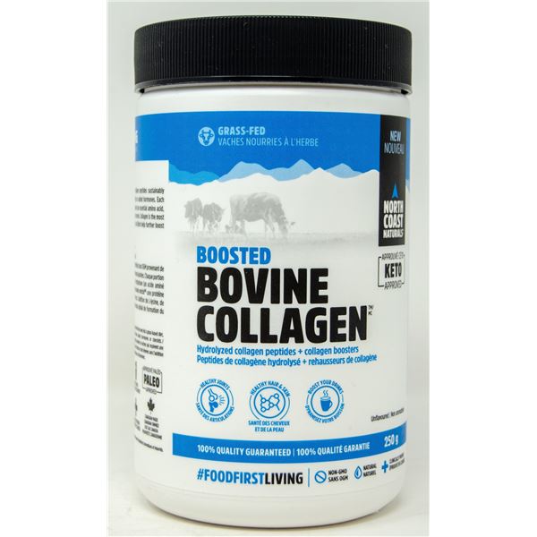 BOOSTED BOVINE COLLAGEN UNFLAVOURED 250G