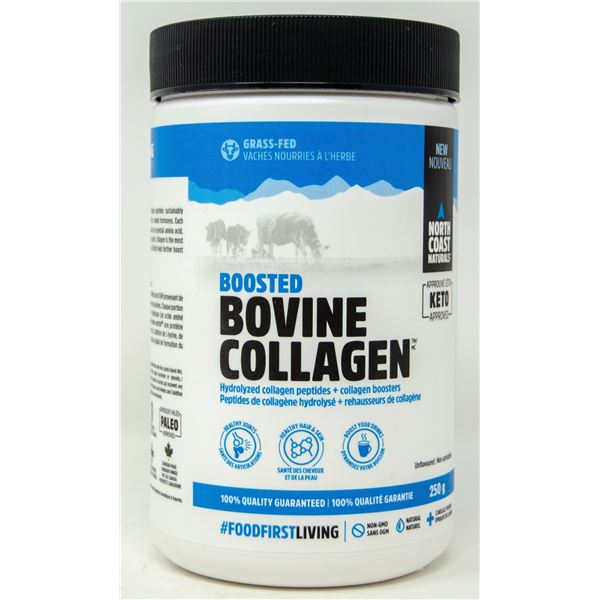 BOOSTED BOVINE COLLAGEN UNFLAVOURED 250G