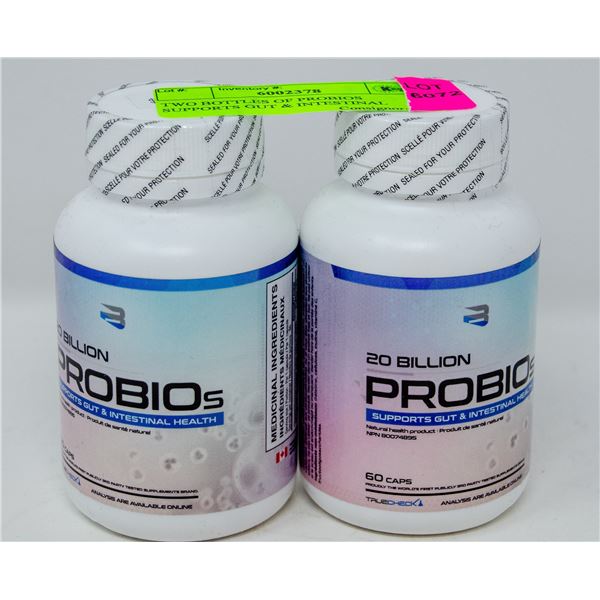 TWO BOTTLES OF PROBIOS SUPPORTS GUT & INTESTINAL