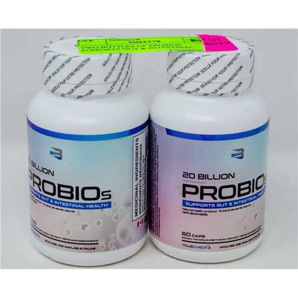 TWO BOTTLES OF PROBIOS SUPPORTS GUT & INTESTINAL