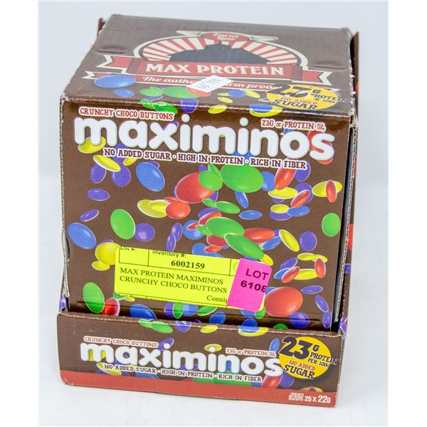 MAX PROTEIN MAXIMINOS CRUNCHY CHOCO BUTTONS