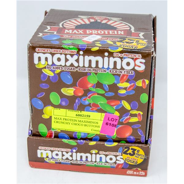 MAX PROTEIN MAXIMINOS CRUNCHY CHOCO BUTTONS