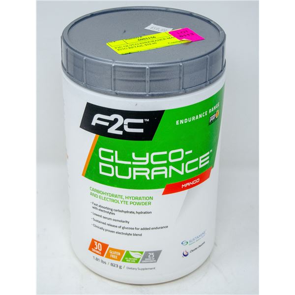 F2C GLYCO-ENDURANCE MANGO 823G RETAIL $59.99