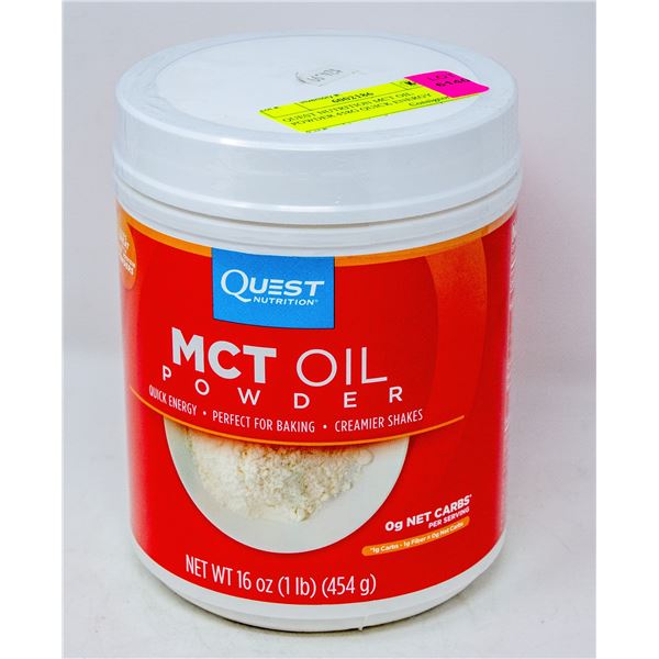 QUEST NUTRITION MCT OIL POWDER 458G QUICK ENERGY