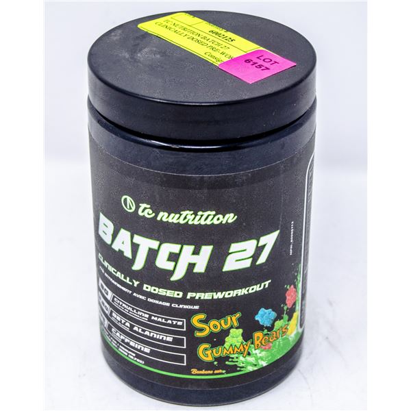 TC NUTRITION BATCH 27 CLINICALLY DOSED PRE-WORKOUT